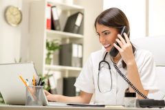 doctor on the phone